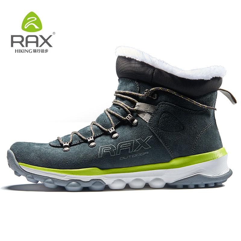 Rax Mens Warm Fleece Boots Walking Shoes Men Breathable Snow Boots Thermal-shoes-KL Sporting Goods Outlet Store-Qiankaqi boots men-6-Bargain Bait Box