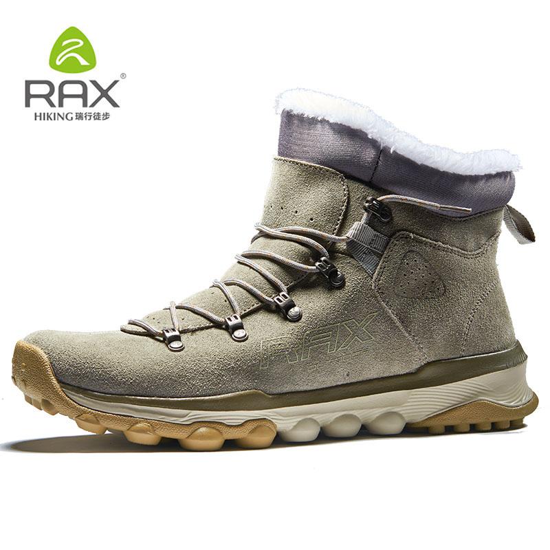 Rax Mens Warm Fleece Boots Walking Shoes Men Breathable Snow Boots Thermal-shoes-KL Sporting Goods Outlet Store-Qiankaqi boots men-6-Bargain Bait Box