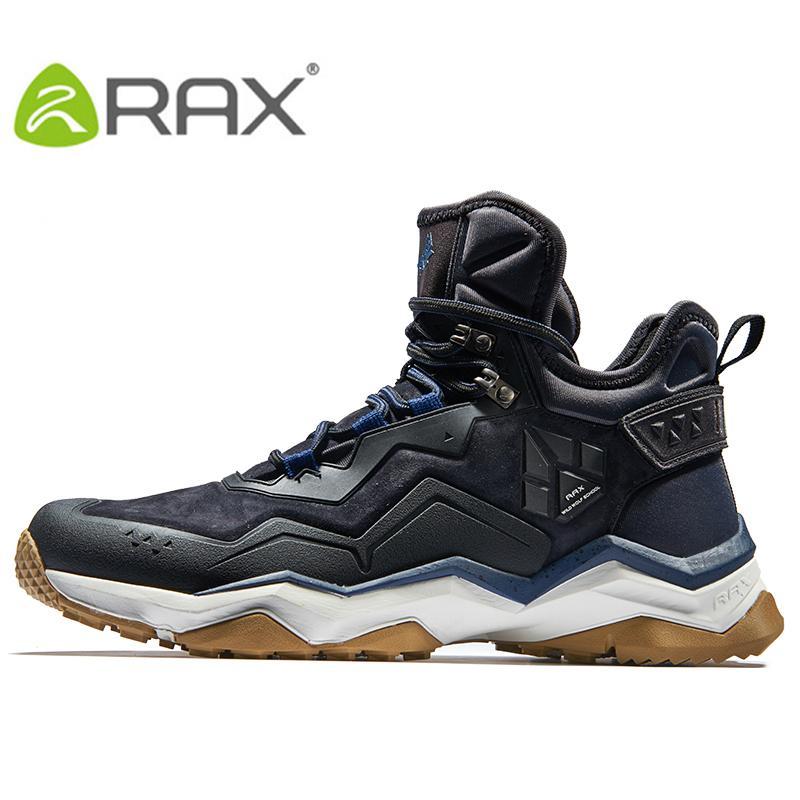Rax Mens Waterproof Hiking Shoes Mountain Hiking Boots Genuine Leather Men-LKT Sporting Goods Store-Hei boots men-6.5-Bargain Bait Box