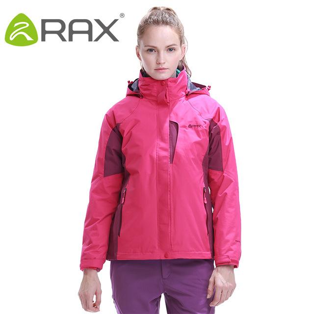 Rax Outdoor Warm Winter Woman Hiking Jacket 2 In 1 Waterproof Hiking Jacket-shoes-LKT Sporting Goods Store-meihong jacket-S-Bargain Bait Box