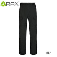 Rax Removable Outdoor Quick-Drying Hiking Pants Man 2 In 1 Windproof Uv-Proof-shoes-LKT Sporting Goods Store-m hei Hiking Pants-S-Bargain Bait Box