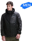 Rax Winter Outdoor Waterproof Jacket Men Women 3 In 1 Windproof Softshell Jacket-shoes-LKT Sporting Goods Store-hei jacket-S-Bargain Bait Box