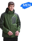 Rax Winter Outdoor Waterproof Jacket Men Women 3 In 1 Windproof Softshell Jacket-shoes-LKT Sporting Goods Store-junlv jacket-S-Bargain Bait Box