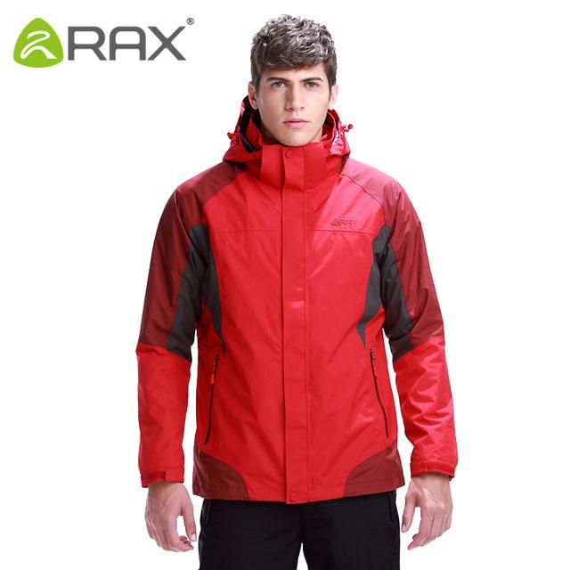 Rax Winter Outdoor Waterproof Windproof Softshell Jacket Men&#39;S Hiking Jacket Men-shoes-LKT Sporting Goods Store-hong Softshell-M-Bargain Bait Box