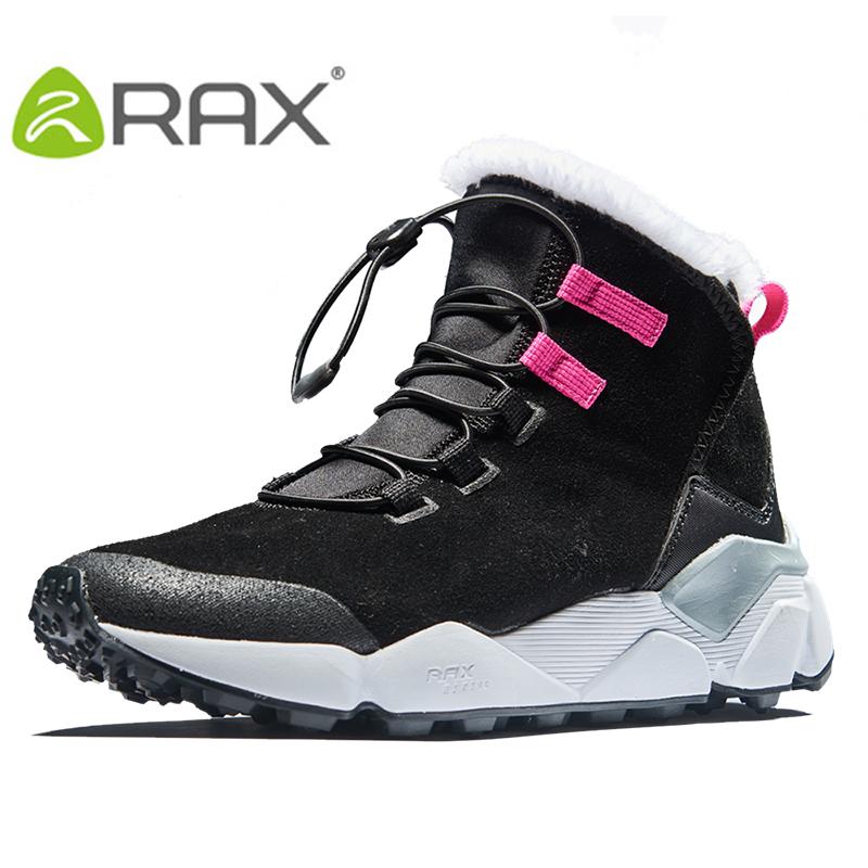Rax Women&#39;S Hiking Shoes Mountain Trekking Warm Breathable Soft Comfortable-shoes-Ruixing Outdoor Store-BLACK-5-Bargain Bait Box
