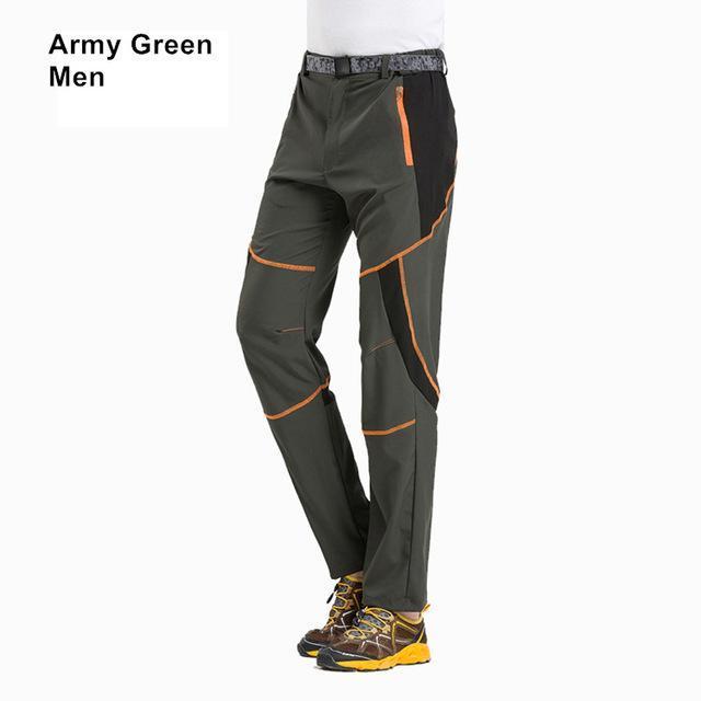 Ray Grace Men&#39;S Women&#39;S Outdoor Pants Summer Quick Dry Stretched Breathable-fishing pants-Classic Canon Store-Men Army Green-S-Bargain Bait Box