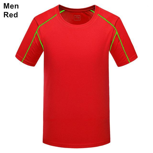 Ray Grace Summer Quick Dry Sport Shirt Men Anti Sweat Hiking Camping Trekking-Classic Canon Store-Men Red-S-Bargain Bait Box
