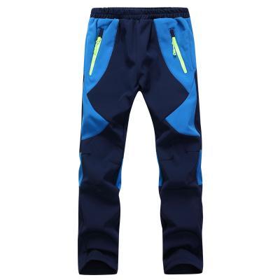 Ray Grace Waterproof Pants Kids Outdoor Windproof Softshell Pants For Boys Girls-Classic Canon Store-Deep Blue-XS-Bargain Bait Box