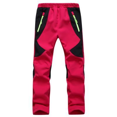 Ray Grace Waterproof Pants Kids Outdoor Windproof Softshell Pants For Boys Girls-Classic Canon Store-Red-XS-Bargain Bait Box