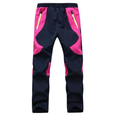Ray Grace Waterproof Pants Kids Outdoor Windproof Softshell Pants For Boys Girls-Classic Canon Store-Rose Red-XS-Bargain Bait Box