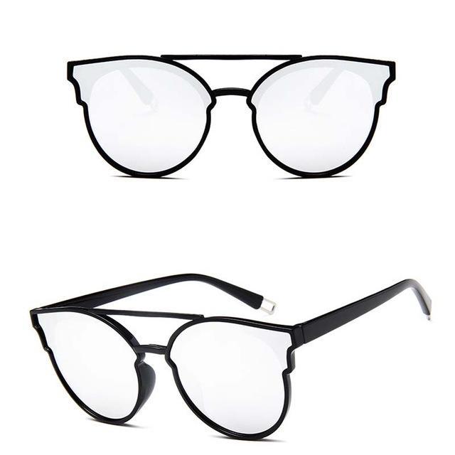 Rbrovo Vintage Butterfly Sunglasses Women Luxury Plastic Ocean Lens Sun-Sunglasses-RBROVO Boutique Store-Black White-Bargain Bait Box