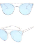Rbrovo Vintage Butterfly Sunglasses Women Luxury Plastic Ocean Lens Sun-Sunglasses-RBROVO Boutique Store-Transparent Blue-Bargain Bait Box
