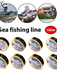 Relefree 100M Sea Fishing Line Fluorocarbon Wire Fishing Principal Line Super-Cycling~Keep you heathy Store-0.8-Bargain Bait Box