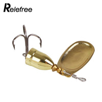 Relefree 2 Pcs/Lot Spinner Spoon Bait Alloy Fish Hook Bass Metal Fishing Lures-Sports Life Kingdom-Bargain Bait Box
