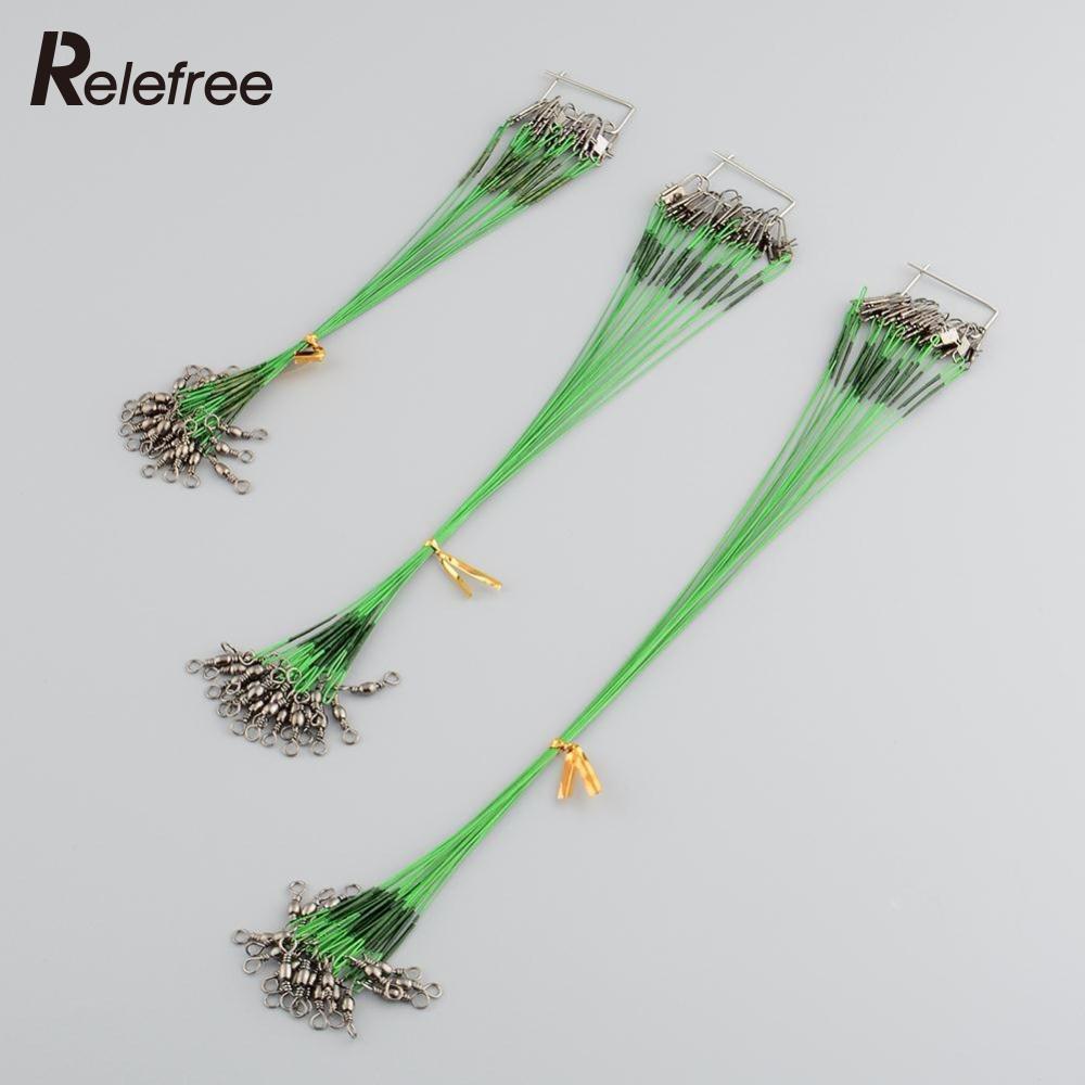 Relefree 60Pcs Pike Rolling Swivels Safety Freshwater Fishing Wires Leader-U &amp; I Store-Bargain Bait Box