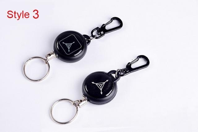 Retractable Tad Quickdraw Key Ring Safety Anti-Lost Badge Recoil Wire Keychain-JOTO-Style 3-Bargain Bait Box