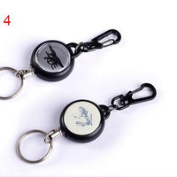 Retractable Tad Quickdraw Key Ring Safety Anti-Lost Badge Recoil Wire Keychain-JOTO-Style 4-Bargain Bait Box