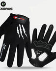 Rockbros Full Finger Cycling Gloves Touch Screen Ski Snowboarding Gloves Men-Gobike Store-Black-S-Bargain Bait Box