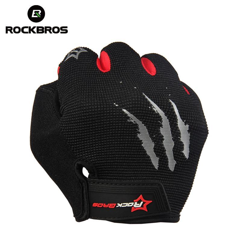 Rockbros Full Finger Cycling Gloves Touch Screen Ski Snowboarding Gloves Men-Gobike Store-Black-S-Bargain Bait Box