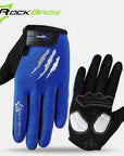 Rockbros Full Finger Cycling Gloves Touch Screen Ski Snowboarding Gloves Men-Gobike Store-Blue-S-Bargain Bait Box