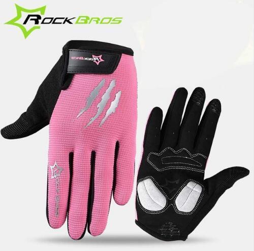 Rockbros Full Finger Cycling Gloves Touch Screen Ski Snowboarding Gloves Men-Gobike Store-Pink-S-Bargain Bait Box