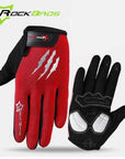 Rockbros Full Finger Cycling Gloves Touch Screen Ski Snowboarding Gloves Men-Gobike Store-Red-S-Bargain Bait Box