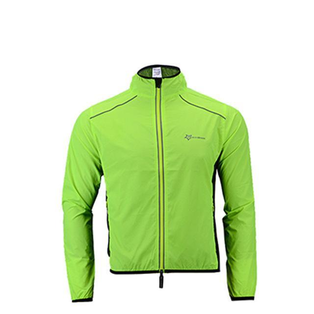 Rockbros Soft Multifunction Running Jacket Windcoat Jersey Dust Coat Hiking-Gobike Store-Green-S-Bargain Bait Box