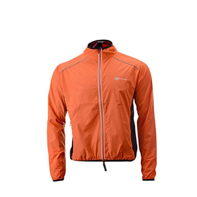 Rockbros Soft Multifunction Running Jacket Windcoat Jersey Dust Coat Hiking-Gobike Store-Orange-S-Bargain Bait Box
