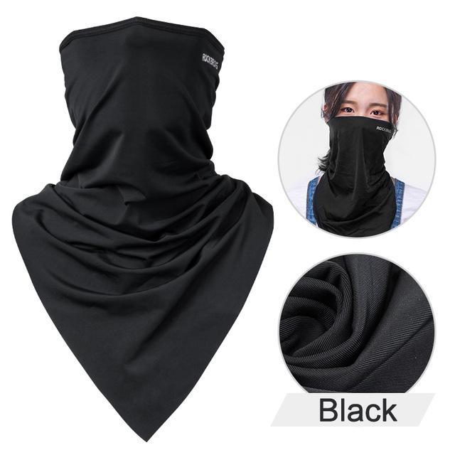 Rockbros Triangle Sport Scarves Ice Fabric Hiking Scarves Breathable Cycling-Gobike Store-Triangle Black-Bargain Bait Box