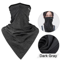 Rockbros Triangle Sport Scarves Ice Fabric Hiking Scarves Breathable Cycling-Gobike Store-Triangle Drak Gray-Bargain Bait Box