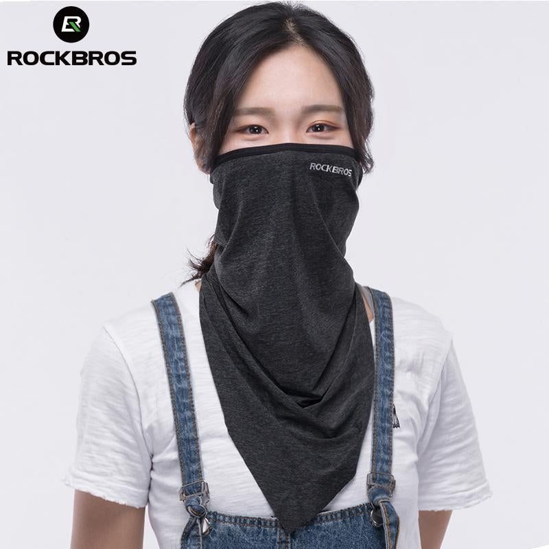 Rockbros Triangle Sport Scarves Ice Fabric Hiking Scarves Breathable Cycling-Gobike Store-Triangle Gray-Bargain Bait Box