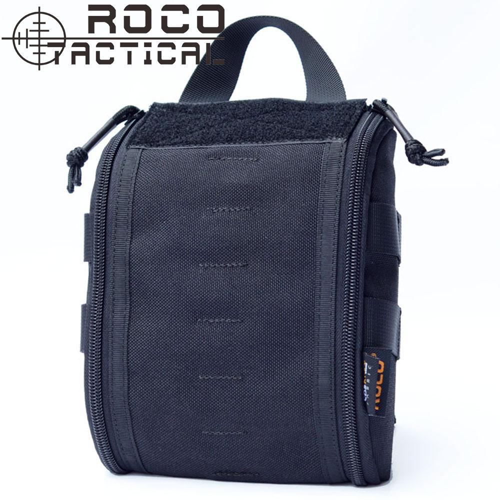 Rocotactical Emergency Military Medical Bag Molle Emt Tactical Medic Pack-Emergency Tools &amp; Kits-Bargain Bait Box-Black-Bargain Bait Box