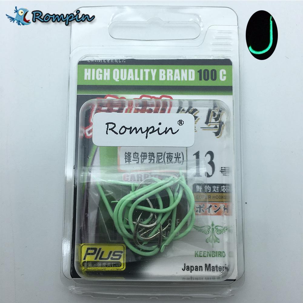 Rompin 11Pcs Hooks Authentic Phosphorescent Outdoor Sports Luminous Barbed-Rompin Fishing Store-10-Bargain Bait Box