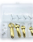 Rompin 1Box Dd Spoon Fishing Lure 5G 10G 15G 20G Silver Gold Metal Fishing-Rompin Fishing Store-Gold Spoons-Bargain Bait Box
