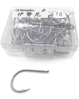 Rompin 50Pcs/Box Multiple Sizes High Carbon Steel Fishing Hook Needles Barbed-Rompin Fishing Tackle Store-10-Bargain Bait Box