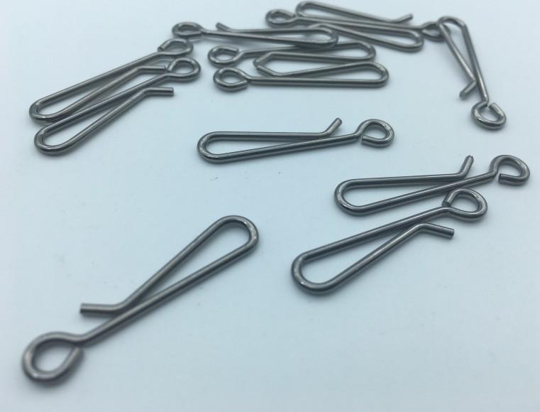 Rompin 50Pcs/Lot Stainless Steel Hanging Snap Tackle Tools Connector Fishing-rompin Official Store-size 0-Bargain Bait Box