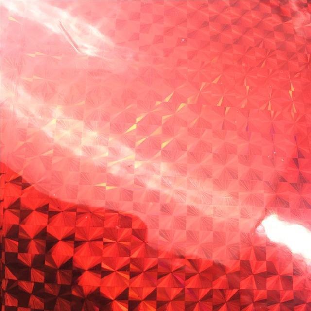 Rompin 7Pcs 10*20Cm Holographic Adhesive Film Flash Tape Lure Making Fly Tying-Rompin Fishing Store-7pcs red-Bargain Bait Box