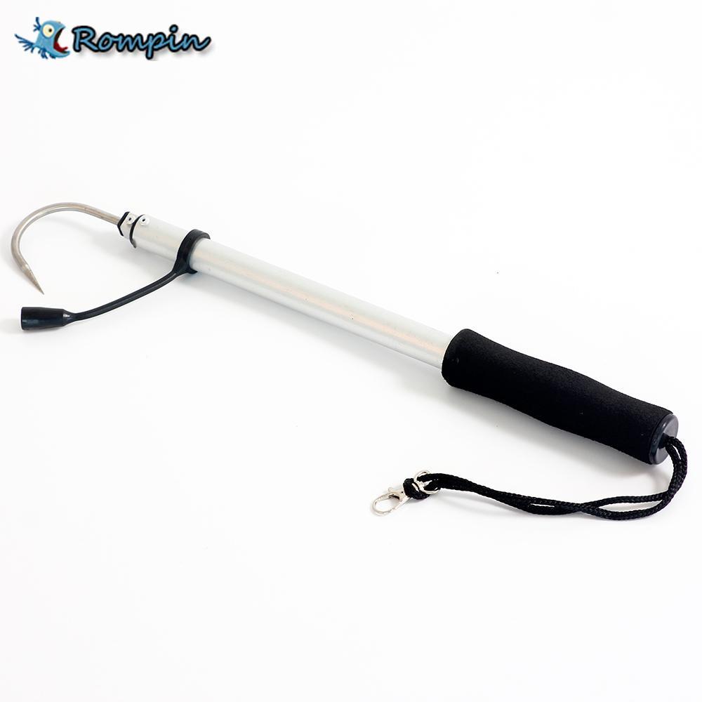 Rompin Portable Telescopic Fish Gaff Stainless Fishing Spear/Hook Fish Tackle-Rompin Fishing Store-60cm-Bargain Bait Box