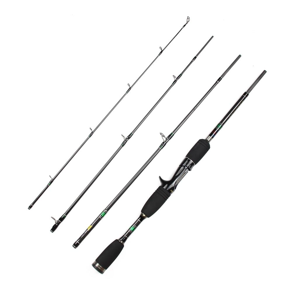 Rosewood 1.98M Fishing Rod 4 Sections Spinning Bait Casting Rod Travel High-Fishing Rods-ROSEWOOD Fishing Company Store-Red-1.98 m-Bargain Bait Box