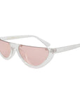 Royal Girl Trendy Half Frame Rimless Flat Top Sunglasses Women Fashion-Sunglasses-ROYAL GIRL Official Store-C8 pink lens-Bargain Bait Box