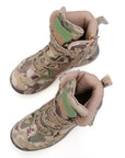 Rubber Boots Men 39-45 Outdoor Hiking Shoes Waterproof Tactical Shoes Camping-PEAKWILL store-6.5-Bargain Bait Box
