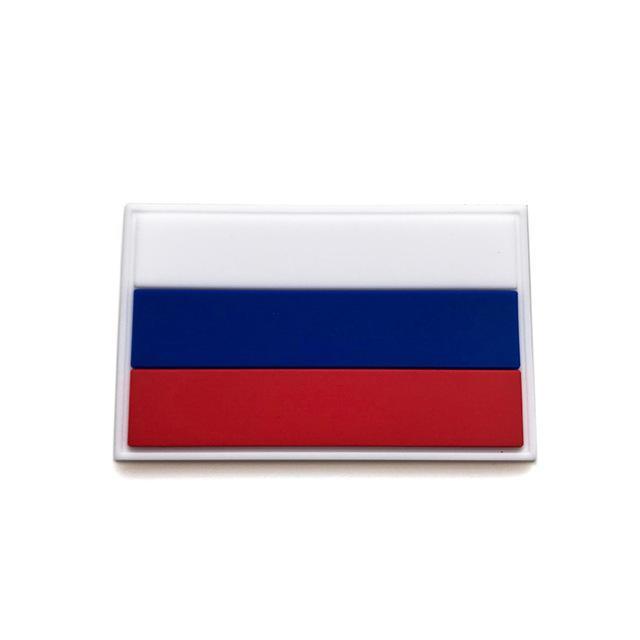 Russia Country Flag Outdoor Tools 3D Embroidery Hook Loop Fasten Cloth-explore world Store-4-Bargain Bait Box