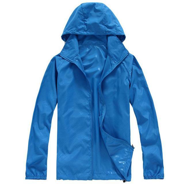 S Jacket Windbreaker Waterproof And Windproof Jackets Camping Clothes Thin-Rain Coats-Bargain Bait Box-Blue-XS-Bargain Bait Box