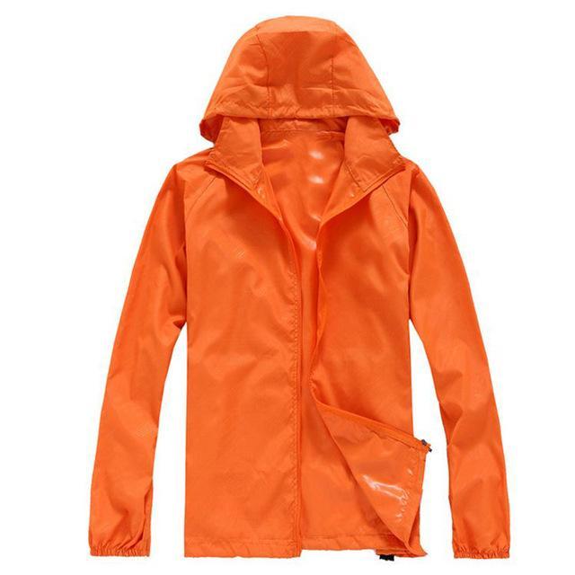 S Jacket Windbreaker Waterproof And Windproof Jackets Camping Clothes Thin-Rain Coats-Bargain Bait Box-Orange-XS-Bargain Bait Box