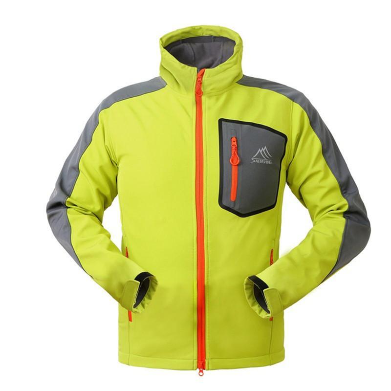 Saenshing Waterproof Softshell Jacket Men&#39;S Windbreaker Breathable Fleece Warm-SAENSHING Official Store-W3A0281-S-Bargain Bait Box