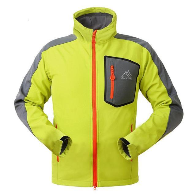 Saenshing Waterproof Softshell Jacket Men&#39;S Windbreaker Breathable Fleece Warm-SAENSHING Official Store-W3A0282-S-Bargain Bait Box