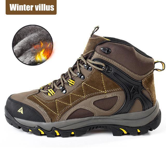 Sale Hiking Shoes Men Winter Sapatilhas Mulher Trekking Boots Climbing Shoes-DHCT SPORTS1 Store-Khaki Plush men-5-Bargain Bait Box