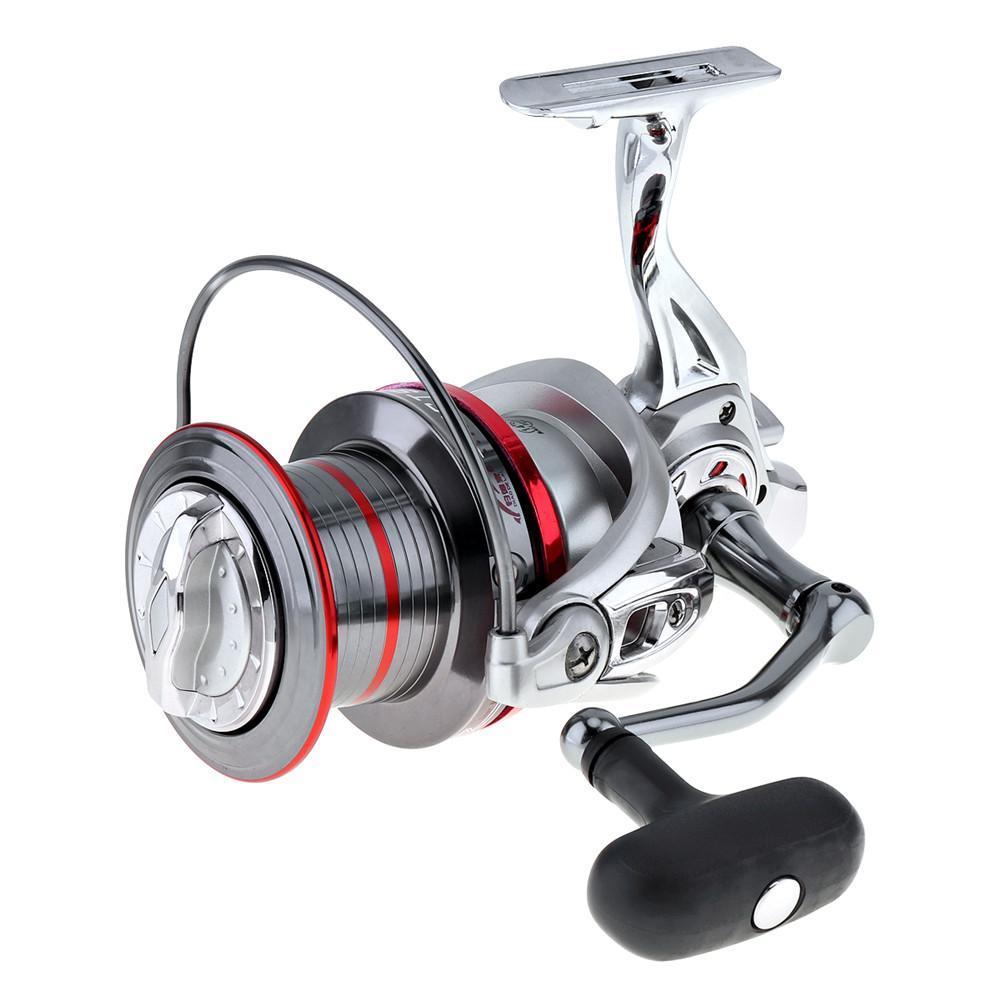 Sales Full Metal Spinning Fishing Reel 12000 Series 14+1 Ball Bearing Long