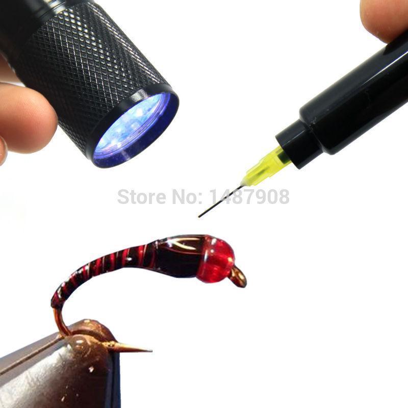 Sams Fishing 9 Leds Fly Tying Kits Uv Light Torch And Clear Adhesive Cure Glue-SAMSFX Official Store-Bargain Bait Box