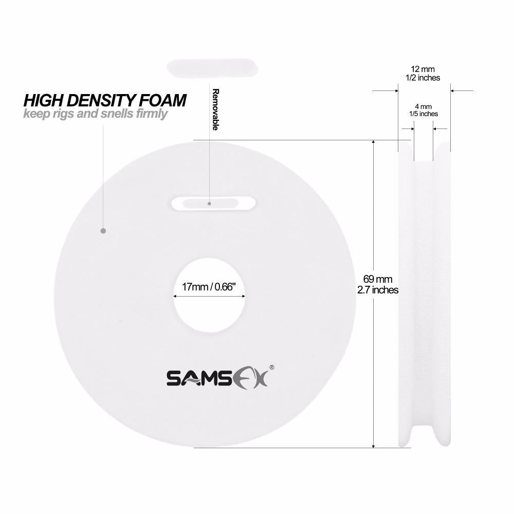Samsfx 50Pcs/Lot Diameter 69Mm Carp Fishing Rig Winders Pulleys Line Winding-SAMSFX Official Store-Bargain Bait Box